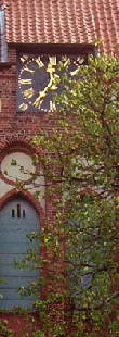 Der Kirchturm in Bispingen